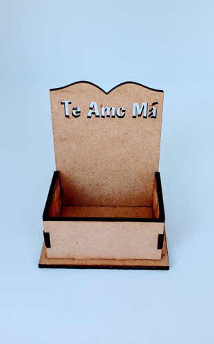 Caja Porta Té Fibrofácil Individual Dia De La Madre X 50 1