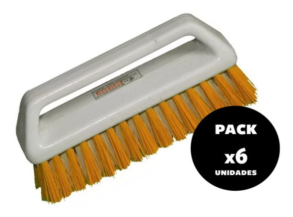 Pack X 6 Cepillo De Mano Todo Uso Con Manija Mascardi 15x5cm 0