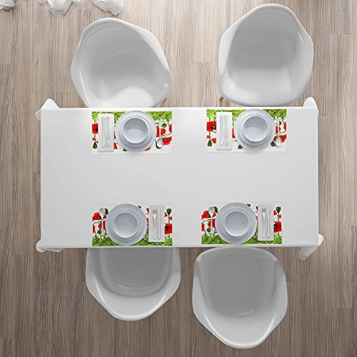 Lunarable Ladybugs Place Mats Conjunto De 4 Bordes Horizonta 1