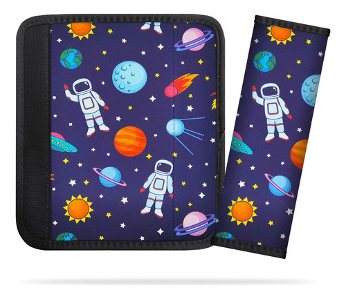 2 Fundas Para Cinturn De Seguridad Para Nios, Diseo De Dibuj 0