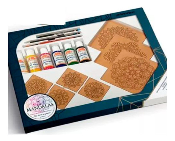 Kit / Set Mandalas Para Pintar Con Acrilicos Plantec 0