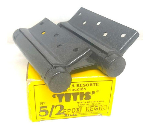 Bisagra Vaivén Doble Acción 152 Mm 5/2  Hierro Negra Tetis 0