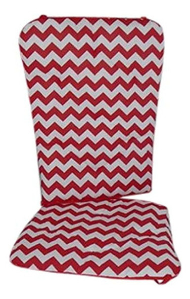 Baby Doll Bedding Chevron Mecedora Cojin, Rojo 0 Baby Doll Bedding Chevron Mecedora Cojin, Rojo 0
