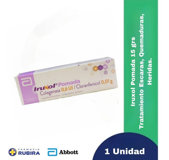 Pomada Cicatrizante Trat. Escaras Heridas Quemaduras Iruxol 0 Pomada Cicatrizante Trat. Escaras Heridas Quemaduras Iruxol 0