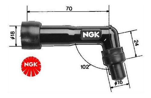 Capuchon De Bujia Para Motos Ngk Brasil Xd05f 1