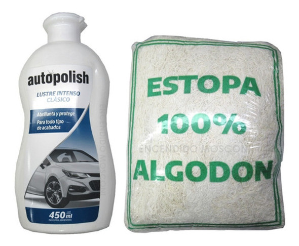 Autopolish Clasico Lustre Intenso + Estopa De Lustre 0