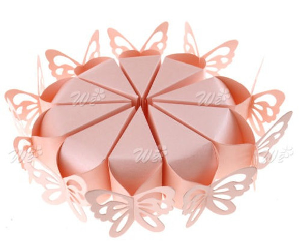 50 X Mariposa Rosa Favor Regalo Dulces Cajas Boda Boda Bebé 1 50 X Mariposa Rosa Favor Regalo Dulces Cajas Boda Boda Bebé 1
