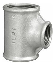 Te De Redução Bsp 3/4x1/2'' Galvanizado - Tupy 1