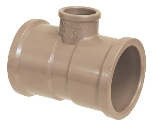 Tee Marrom Krona Liso Liso Liso Reducao 40mmx25mm 465 - Kit 0