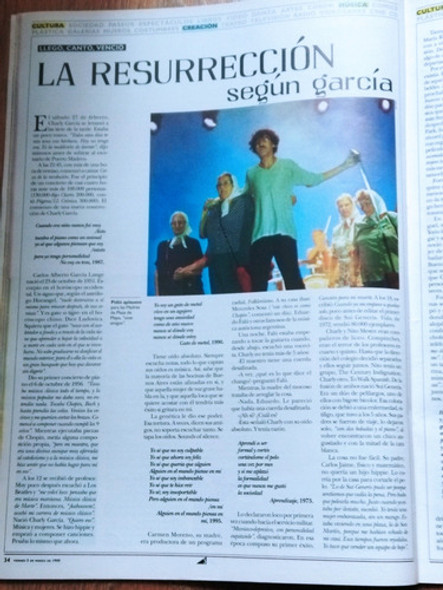 Charly García Por Gustavo Escanlar Tapa Y Nota Revista 1999 1