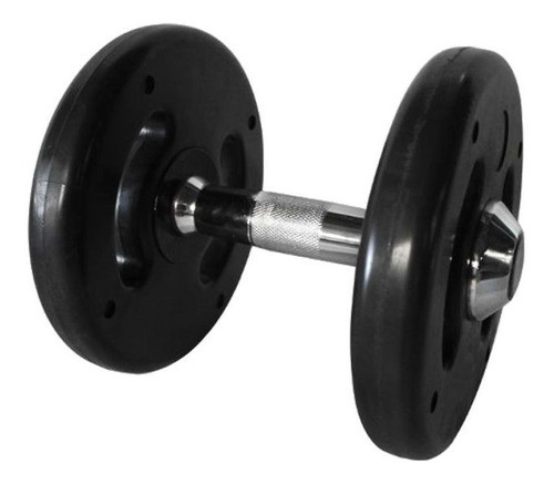 Dumbbell Injetado Com Pegada Cromada Academia Fitness 10kg 0