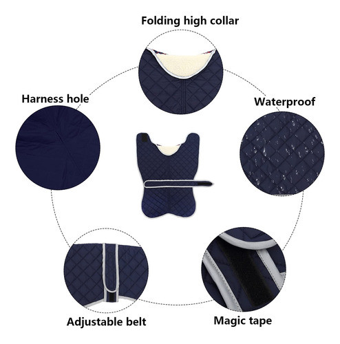 Geyecete Calido Abrigo De Galgo Acolchado Termico Con Agujer 1