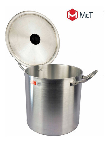 Olla Gastrónomica De 3,5mm Aluminio 50lts 40x40cm Diámetro 0