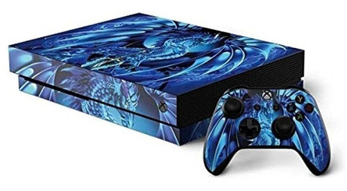 Pinturas Skinit Xbox One X Bundle Piel Hielo Arte Del Drago 0