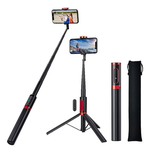 Trípode De Teléfono Uranzl De 60  Y Trípode De Palo Selfie C 0