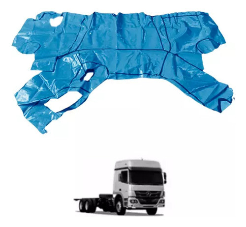 Tapete Vinil Azul Mb 1418 Atego Semi-leito Com Capo 0