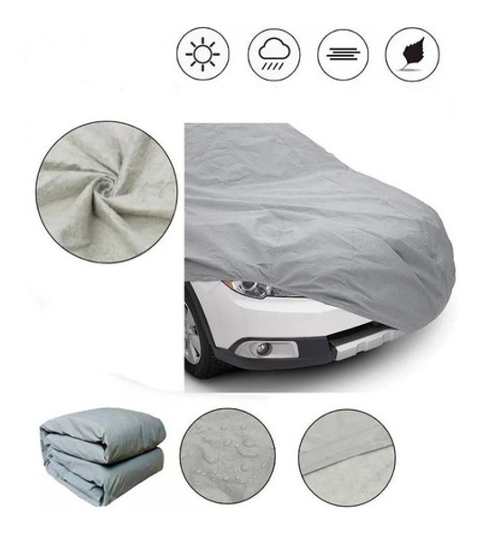 Funda Lona Cubre Auto Impermeable Talle Xl + Pack Parasol X5 1