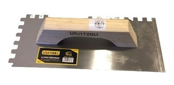 Llana Fletacho De Albañil Dentada Mango De Madera Free One 1