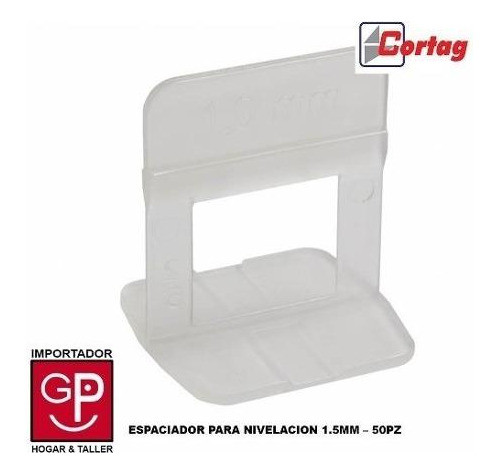 Espaciador P/nivelacion 1.5mm.50pz.cortag H Y T 1