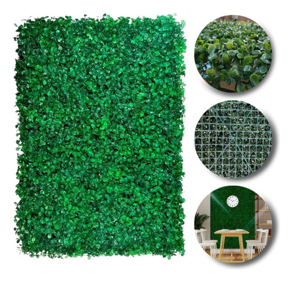 25 Placas Buchinho Artificial Painel Verde 60x40 Muro Inglês 0