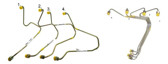 Juego De Caños Inyectores Chevrolet S10 2.8 Mwm 2001/2011 0