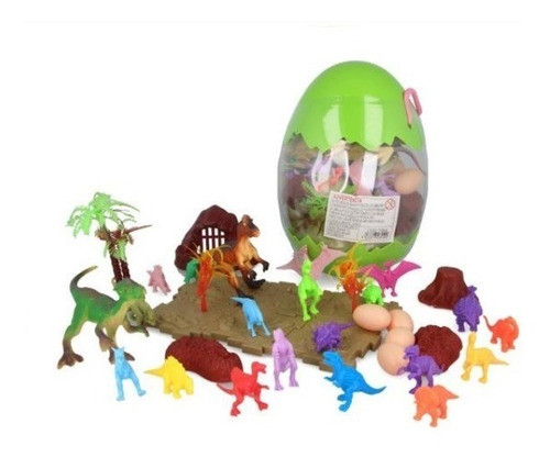 Huevo Gigante Lleno De Dinosaurios Surtidos Set Juguete 0