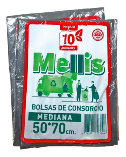 Bolsas De Residuos 50x70cm Mellis 1 Paq X 10 Unidades 0