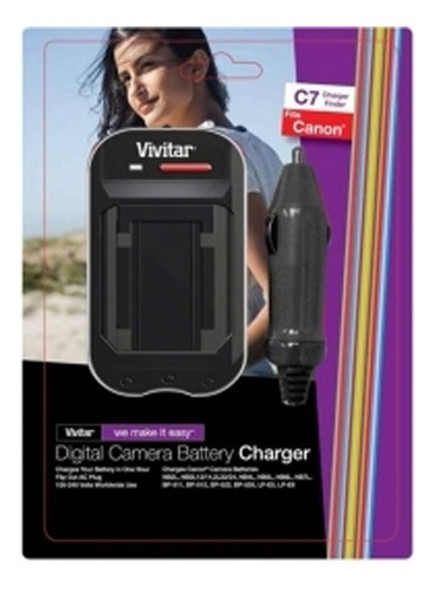 Cargador De Batería Litio Vivitar Para Canon 1 Cargador De Batería Litio Vivitar Para Canon 1