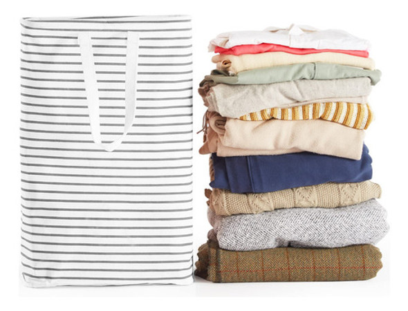 Cesta De Lavanderia Independiente De 72 Litros, Plegable, Im 1