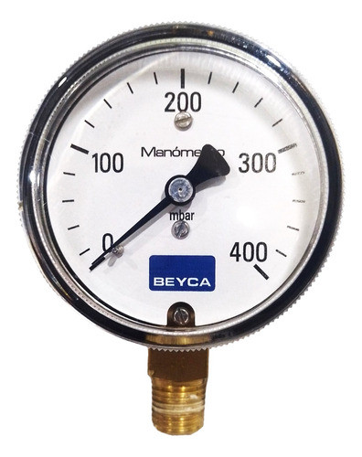Manómetro Beyca Mn9na63 0-400mbar 0