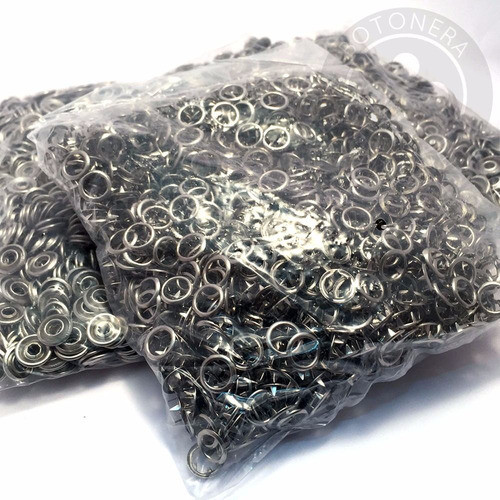 Broche Doble Aro #9 De Bronce Inoxidable, Niquel, X 200u 1