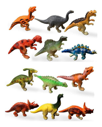 Figuras De Dinosaurios Pequeñas, 12 Unidades, 38 Cm De Alto 0