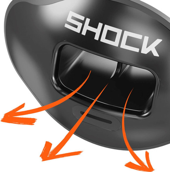 Shock Doctor 3300 Max Air Flow Lipguard, Trans White, Adulto 1