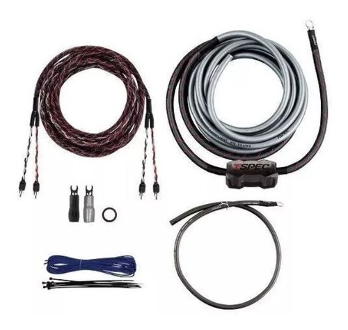 Kit De Instalacion Audio Car Pro T-spec 1/0 Awg Cable Potenc 0