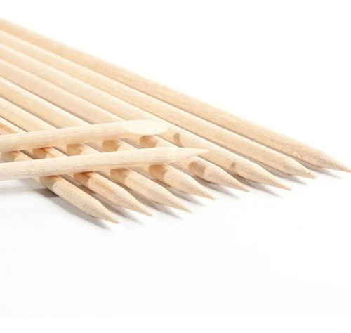 Palitos De Naranjo Manicuría Cejas Pestañas Henna X 100 Unid 0