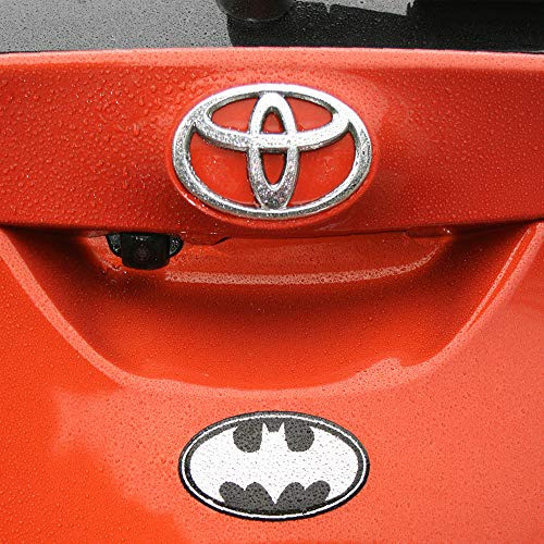 Fan Emblems Batman Logo Car Decal Domedblackchrome Acabado D 1