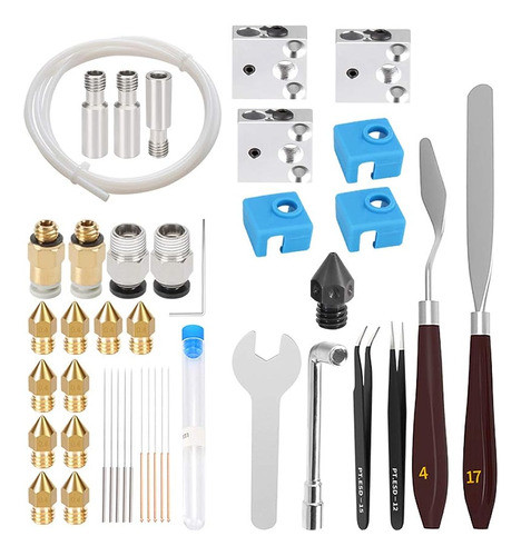 42pcs Ender 3 Pro Nozzles Kit, 1 Mk8 Boquilla De Acero Endur 0