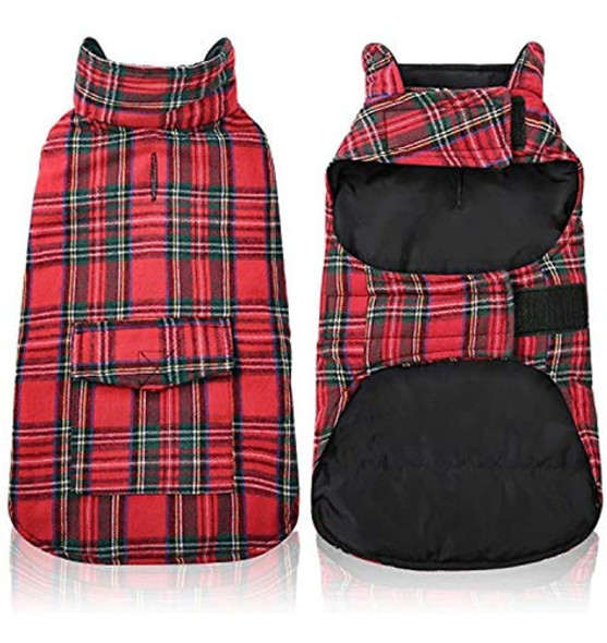 Chaleco De Lana Para Perro A Cuadros Kama, Ropa De Abrigo Re 0 Chaleco De Lana Para Perro A Cuadros Kama, Ropa De Abrigo Re 0