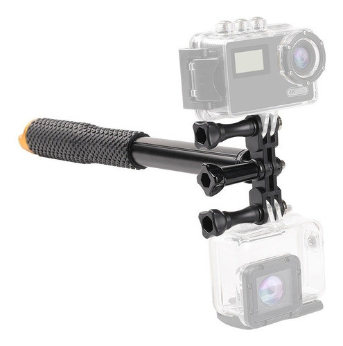 Soporte Doble Gopro Para Usar 2 Camaras Juntas Iluminadores 1