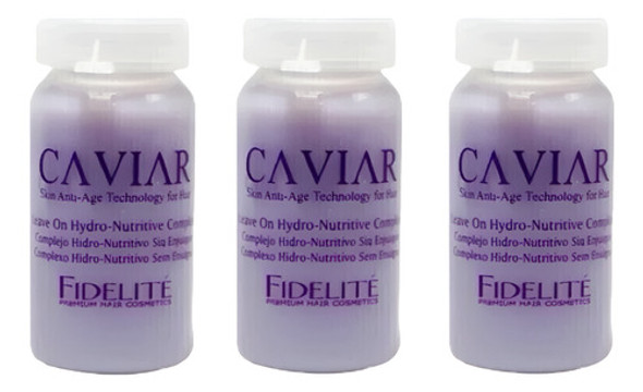 Ampollas Complejo Caviar Hidro-nutritivo Fidelite 3u X 15ml 0