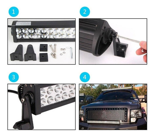 Barra Led 240 W Recta Premium Led 80 110 Cm 12/24 Volt 1