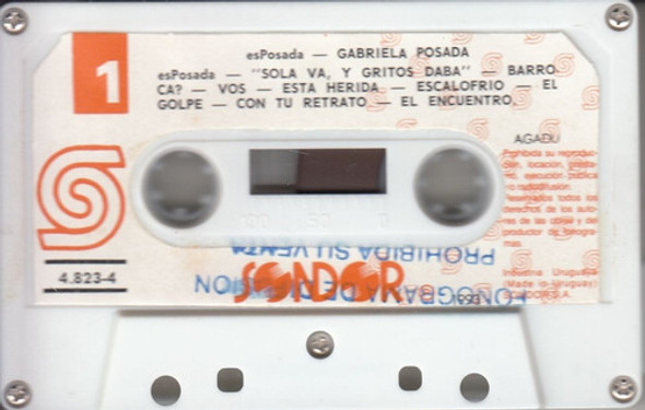 Cassete Uruguay Promo Gabriela Posada En Vivo Esposada 1993 1