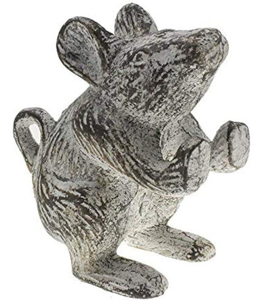 Ratón De Hierro Fundido Para Puerta Decorativa Diseño Antigu 0