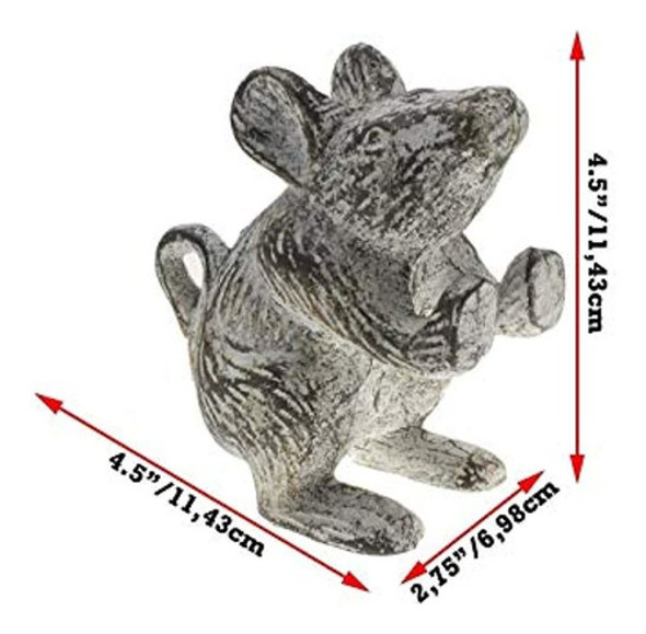 Ratón De Hierro Fundido Para Puerta Decorativa Diseño Antigu 1