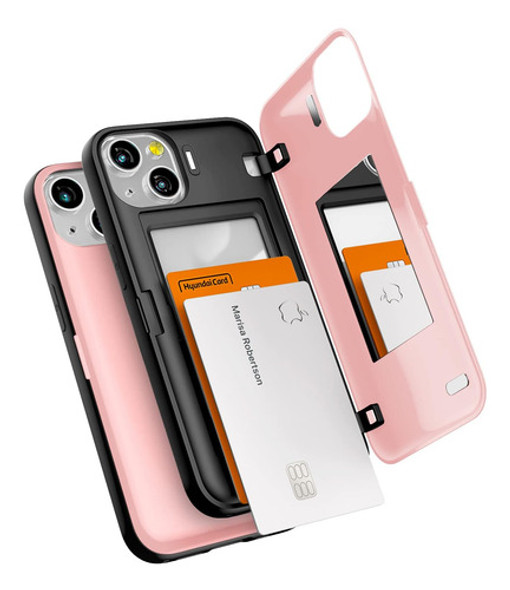 Funda Goospery P/iPhone 13 6.1in/con Imán Cierre/pink 0