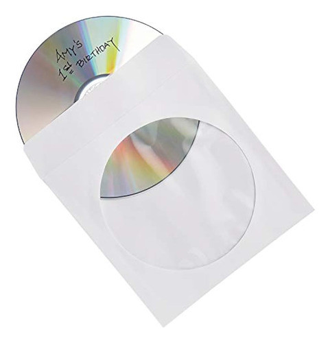 Verbatim - Mangas De Papel Para Cd/dvd, Con Ventana Transpar 0