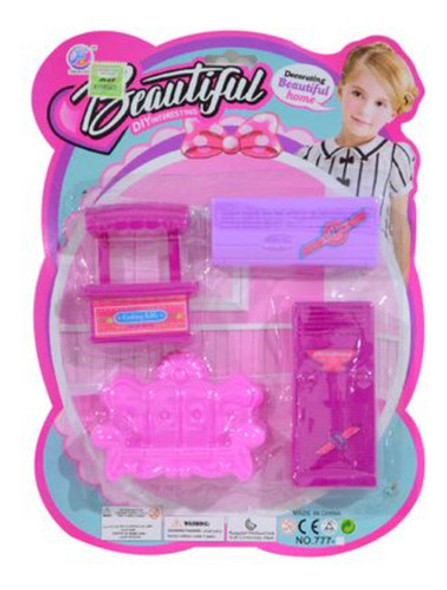 Set De Muebles Para Muñecas X4 En Blister 27x21x3cm - 52156 0