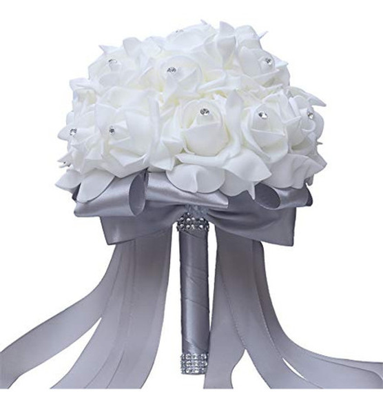 Xrkj Ramos De Boda Para Novias O Damas De Honor Rosas De Sed 0
