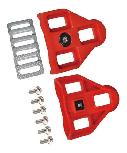 Taquinho Taco Look Delta Vermelho 9° Pedal Speed Triathon 0