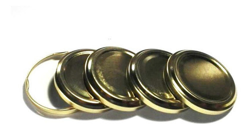 100 Tapas Axial 63 Mm Doradas . 0
